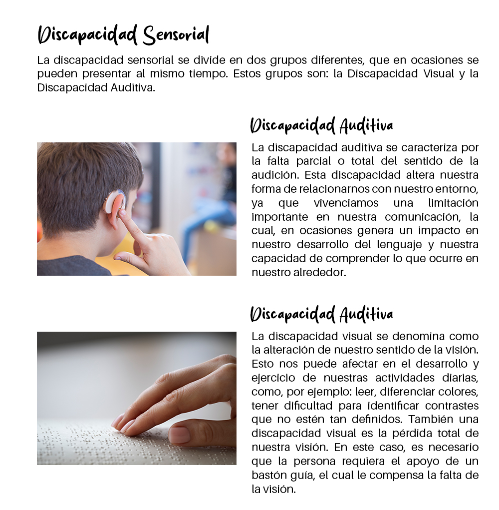 Discapacidad Cognitiva y sensorial